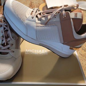 Michael Kors Georgie Trainer Rose and Tan